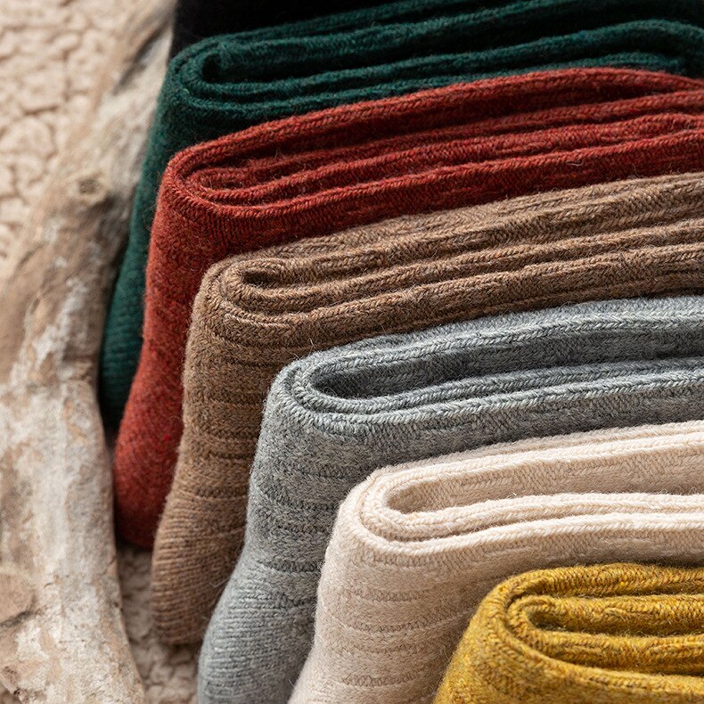 Moda zimowe skarpetki damskie długie skarpetki dziewczyny Korea styl kolor oddychające zwykły bawełniane skarpetki dama retro ciepłe długie wysokie jakości