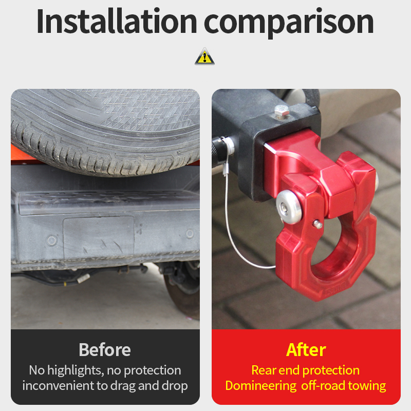 15t/33000lb 7075 aluminium-anhängerkupplungsarm, offroad-umbau, anhängerkupplungsvorrichtung, autozubehör, anhängerkupplung