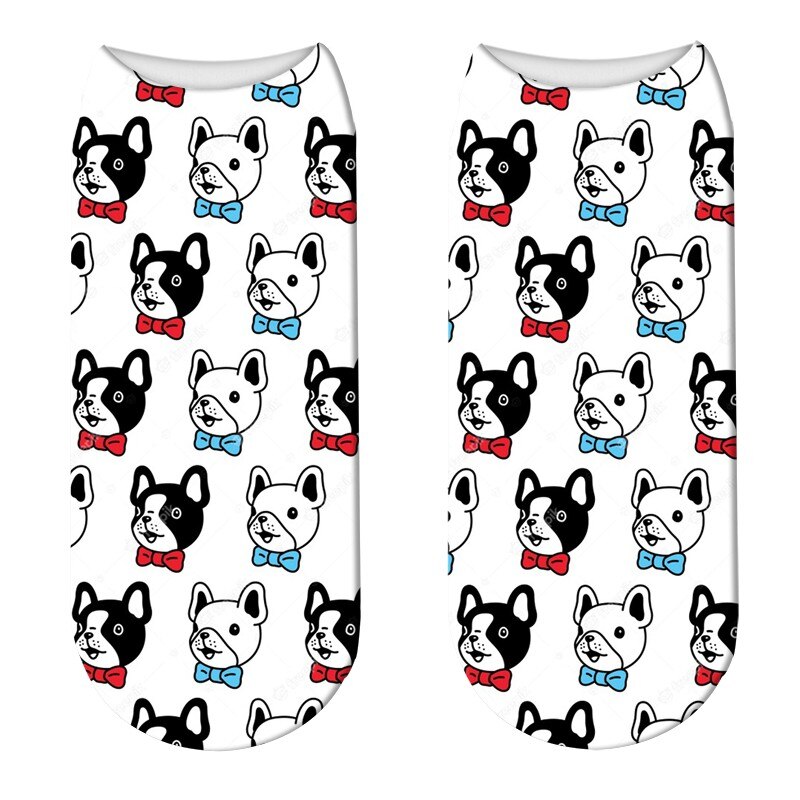 Cute Crew Cartoon Socks Women Animals Alpaca Patterned Socks Happy Korea Harajuku Kawaii Socks For: style6