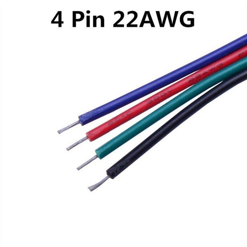 1m-100m RGB LED Stecker 2Stift 3Stift 4Stift 5Stift LED Kabel Verlängerung Verlängern kabel Stecker Draht Für RGB rgbw einfarbige LED Streifen: Lavendel / 20-29 Stücke