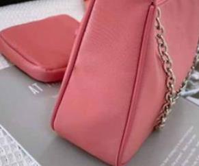 Women Bag Candy colors Crossbody Bag Ladies Bag Accessories Shoulder Chain mini small bag: Pink