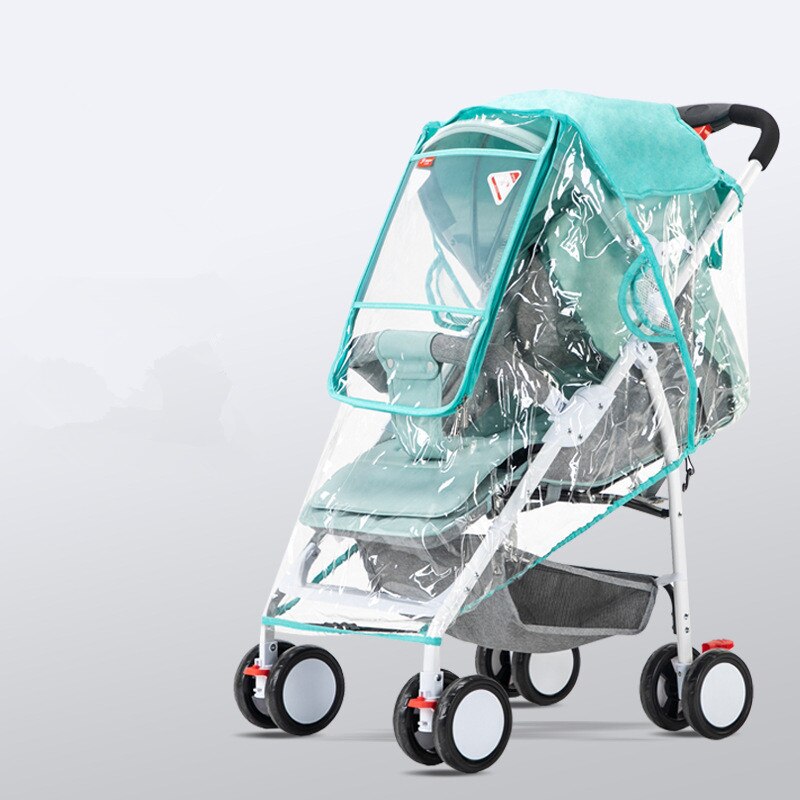 Stroller Rain Cover Universal Clear Upgrade Stroller Cover for Toddlers Umbrella Stroller Sun Visor Shade Canopy Baby Carriage: green