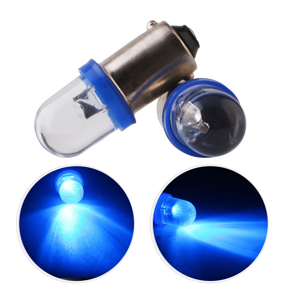 10 kpl 6v 6.3v dc  t11 t4w ba9s h6w 3886x 1895 64111 r linssi flipperilamppu muotoilu valkoinen sininen punainen keltainen vihreä rgb sekoitus väri: Sininen