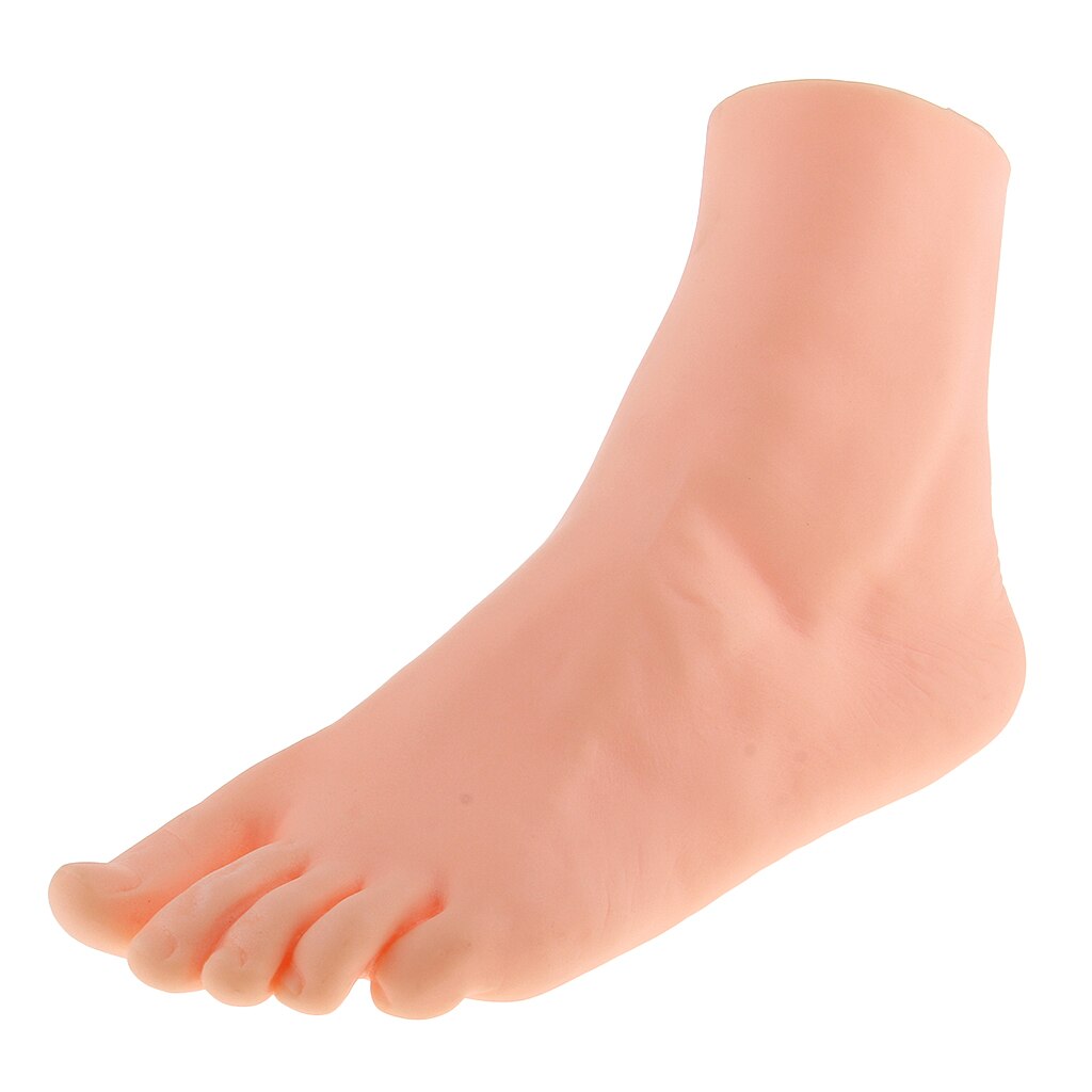 9.4 '' mannlig høyre fot mannequin fot modell til sko sandal sokker skrustikke silikon