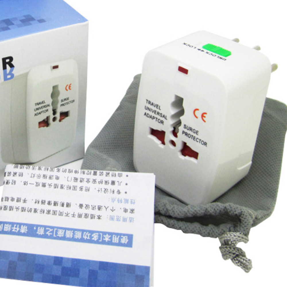 Universal International Plug Adapter World Travel AC Power Charger Adaptor With AU US UK EU Converter Plug