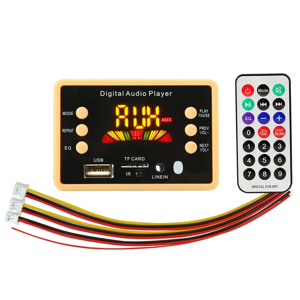 12V MP3 Spieler Lautsprecher Digital Audio- Spieler Auto FM Radio Modul Unterstützung FM TF USB AUX Recorder