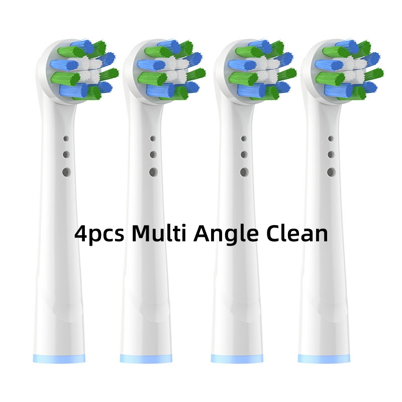 Electric Toothbrush Nozzles For Oral B Braun 3D White Floss Action Precision Clean Gum Care Universal Toothbrush Heads for OralB: Gold