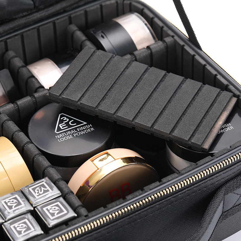Female Beauty Makeup Case Brushes Organizer Storage Box Bolsa Maquillaje Women Cosmetic Bag For Makeup Suitcase