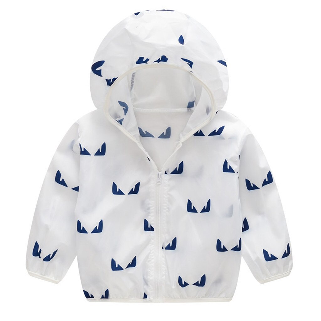 Baby Meisjes Hoodie Jas Winter Zonnebrandcrème print Jas Voor Meisjes Jas KidsOuterwear Jongens Jas Jas Kinderen ClothesL30829: WH / 120