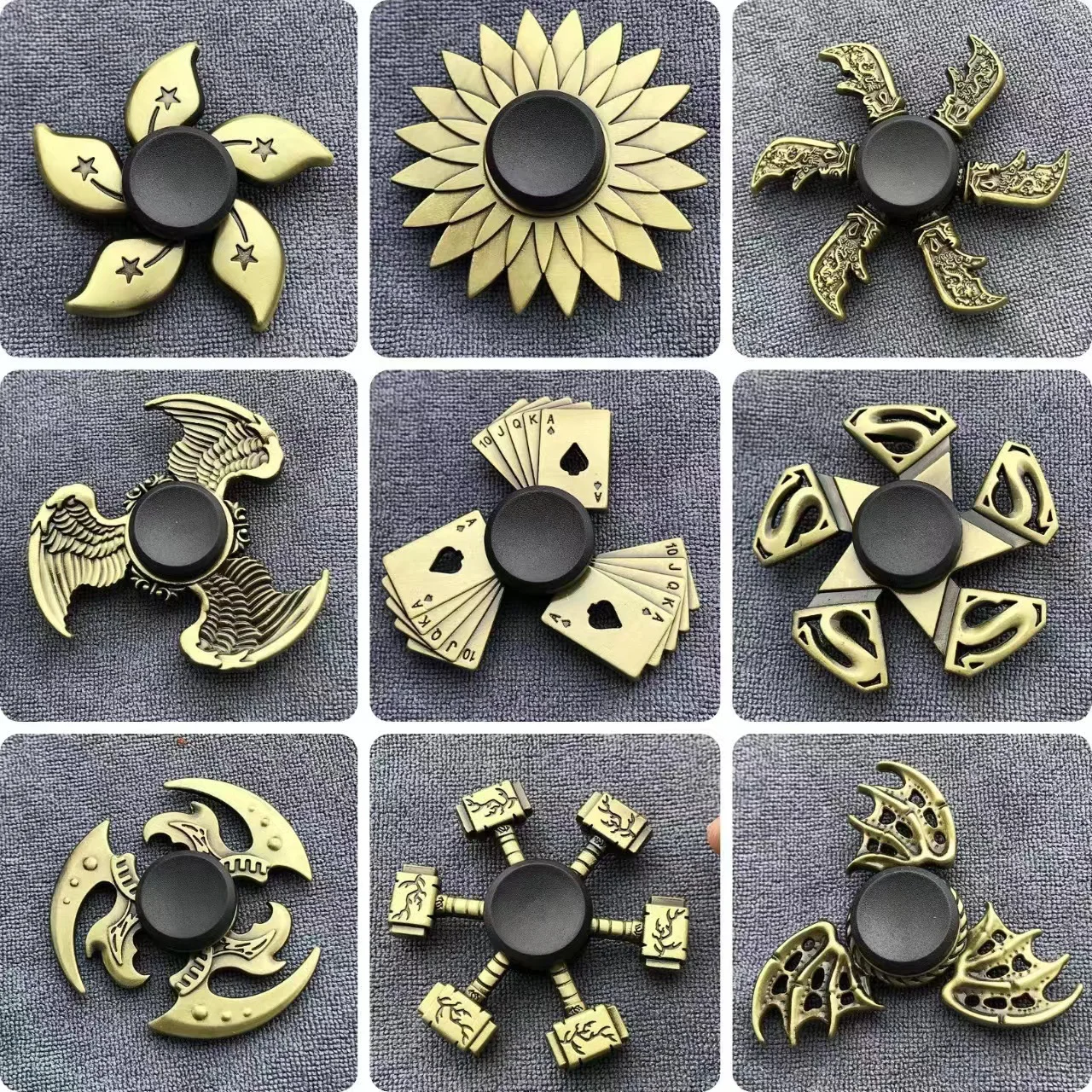 Bronze Farbe Metall Fidget Spinner R188 Stumm Lager Legierung Hand Spinner Stress Relief Dekompression Spielzeug für Kinder Erwachsene