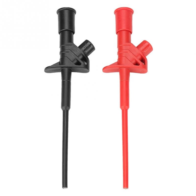 2Pcs P5004 High Voltage Flexible Test Probe Insulated Quick Test Hook Clip Tool