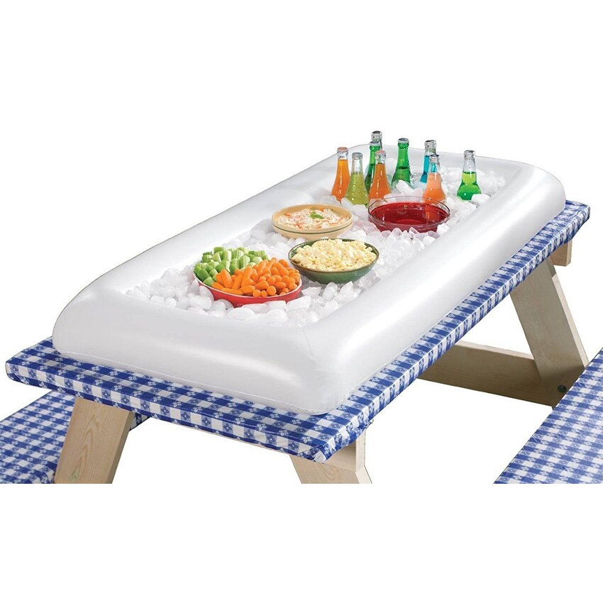 Rooxin Summer party inflatable salad bar buffet ice bucket outdoor swimming pool decoration toys fun wedding birthday