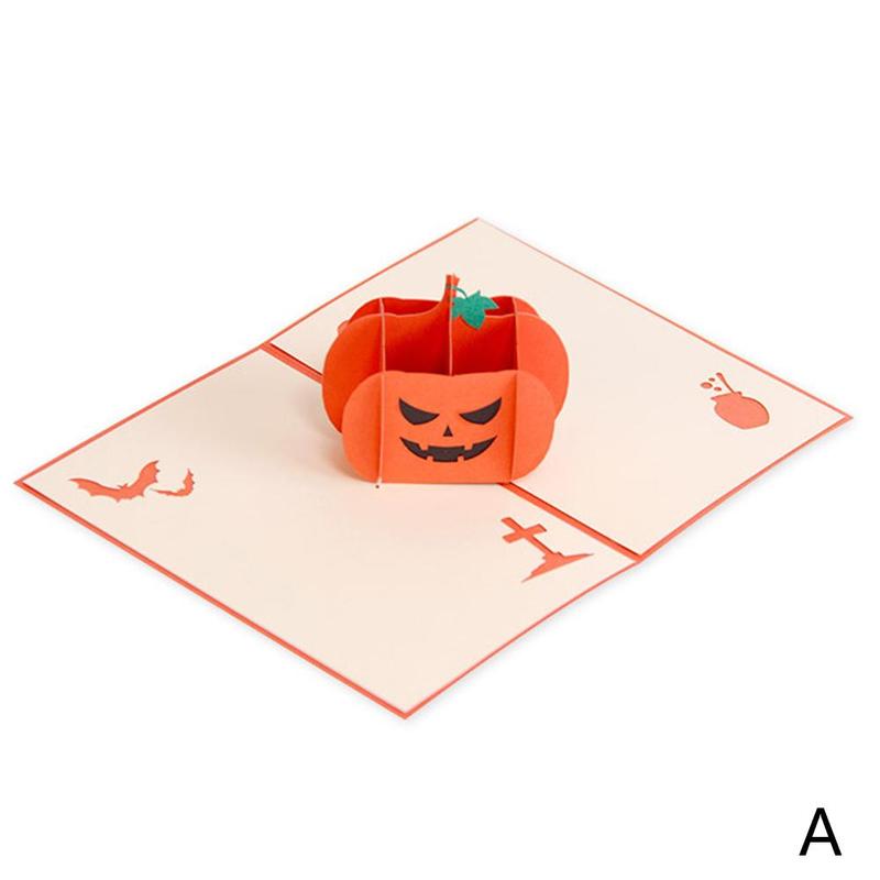 3d gratulationskort festinbjudan brev halloween-tema stereokort för halloween: A