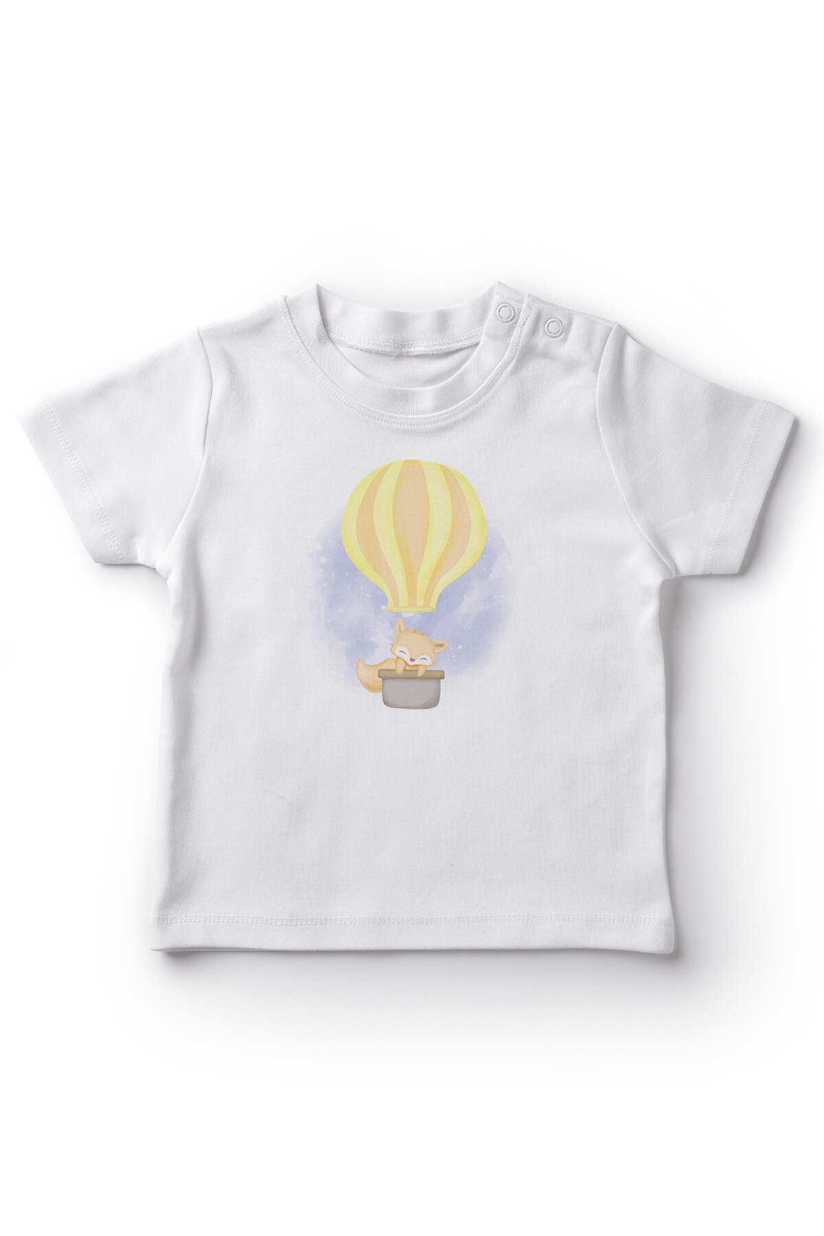 Angemiel baby balondaki eekhoorn meisje baby t-shirt wit