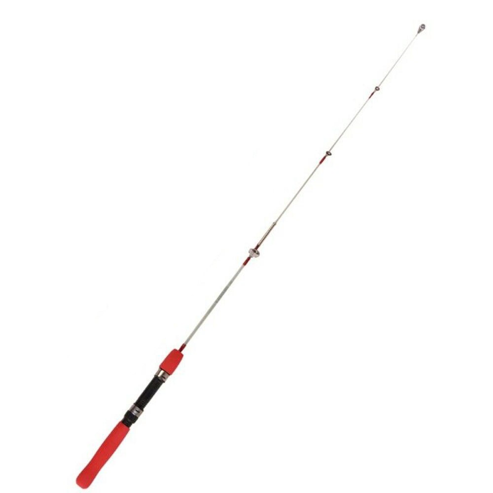 Buiten winter ijsvissen hengels vismolens om te kiezen hengelcombinatie pen stok kunstaas uitrusting spinhengel werphengel: Rood