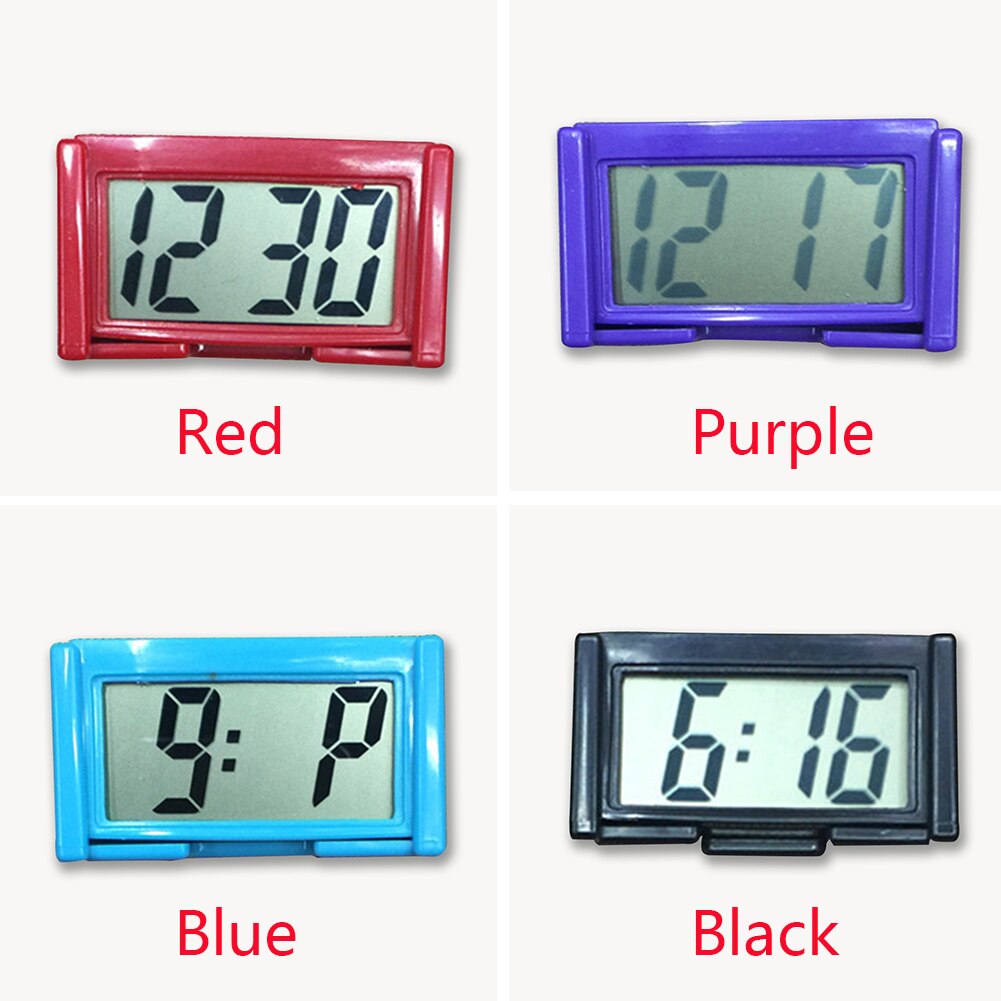 Innere Wagen Auto Armaturenbrett Pult Digital Uhr LCD Bildschirm selbst-Klebstoff Halterung Wagen Uhr