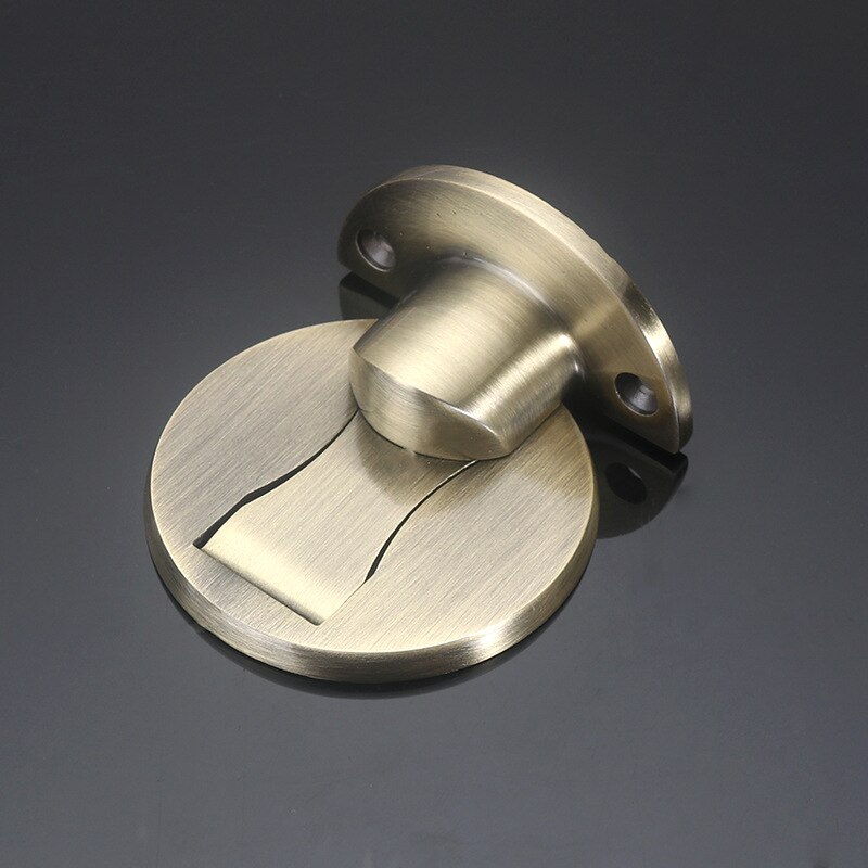 Magnetische Tür Stoppt 304 Edelstahl Tür Stopper Versteckte Tür Halfter Fangen Boden Nagel-freies Türstopper Möbel Hardware-: Weiß