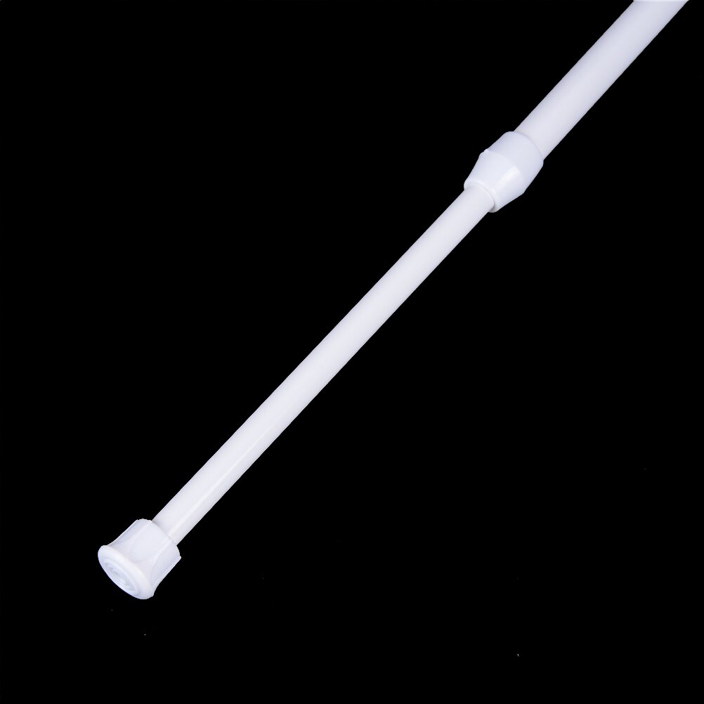 Adjustable Metal Curtain Rod Spring Loaded Bathroom Bar Shower Extendable Telescopic Poles Rail Hanger Rods