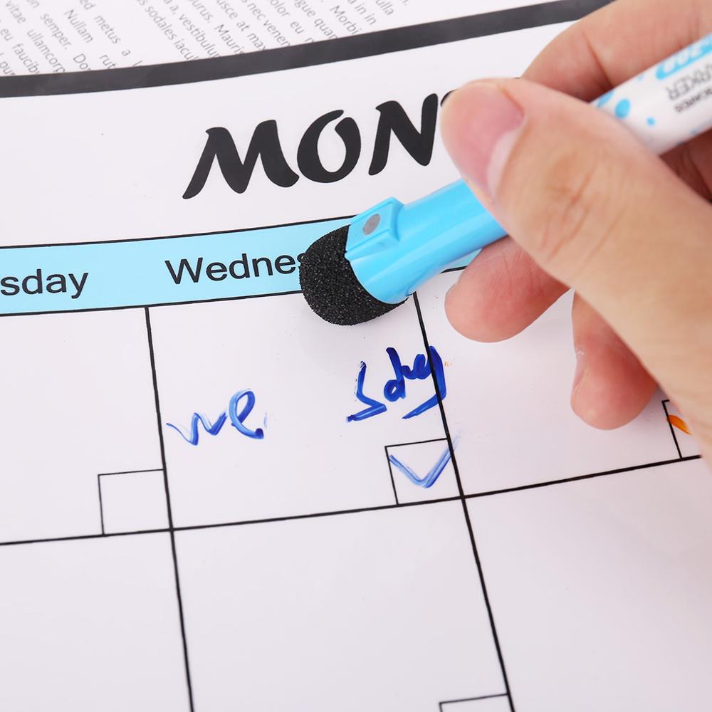Maandelijkse Planner Zachte Magnetische Whiteboard Magneten Tekening Bericht Memo Pad Kalender