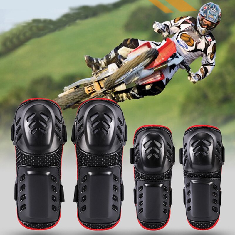 Motorcycle Dirt Bike Moto Off-Road Adult Elbow Knee Pads Sets Extreme Sports Guards Protective Gear, H-006