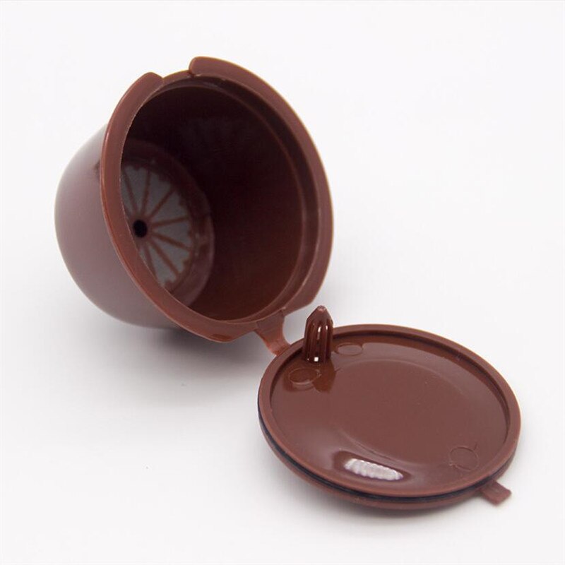 5pcs/set Reusable Coffee Capsule Filter Cup for Nescafe Dolce Gusto Refillable Caps Spoon Brush Filter Baskets Pod Taste Sweet