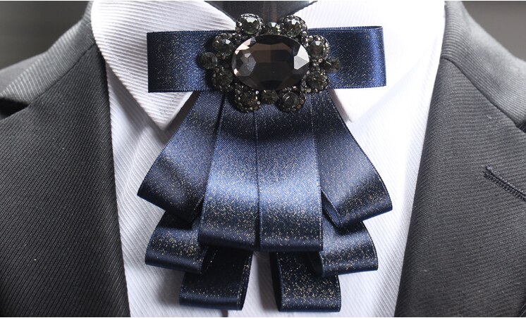 9 farve formelle mænds bånd dobbeltlags krave blomst bryllup gommen bånd slips