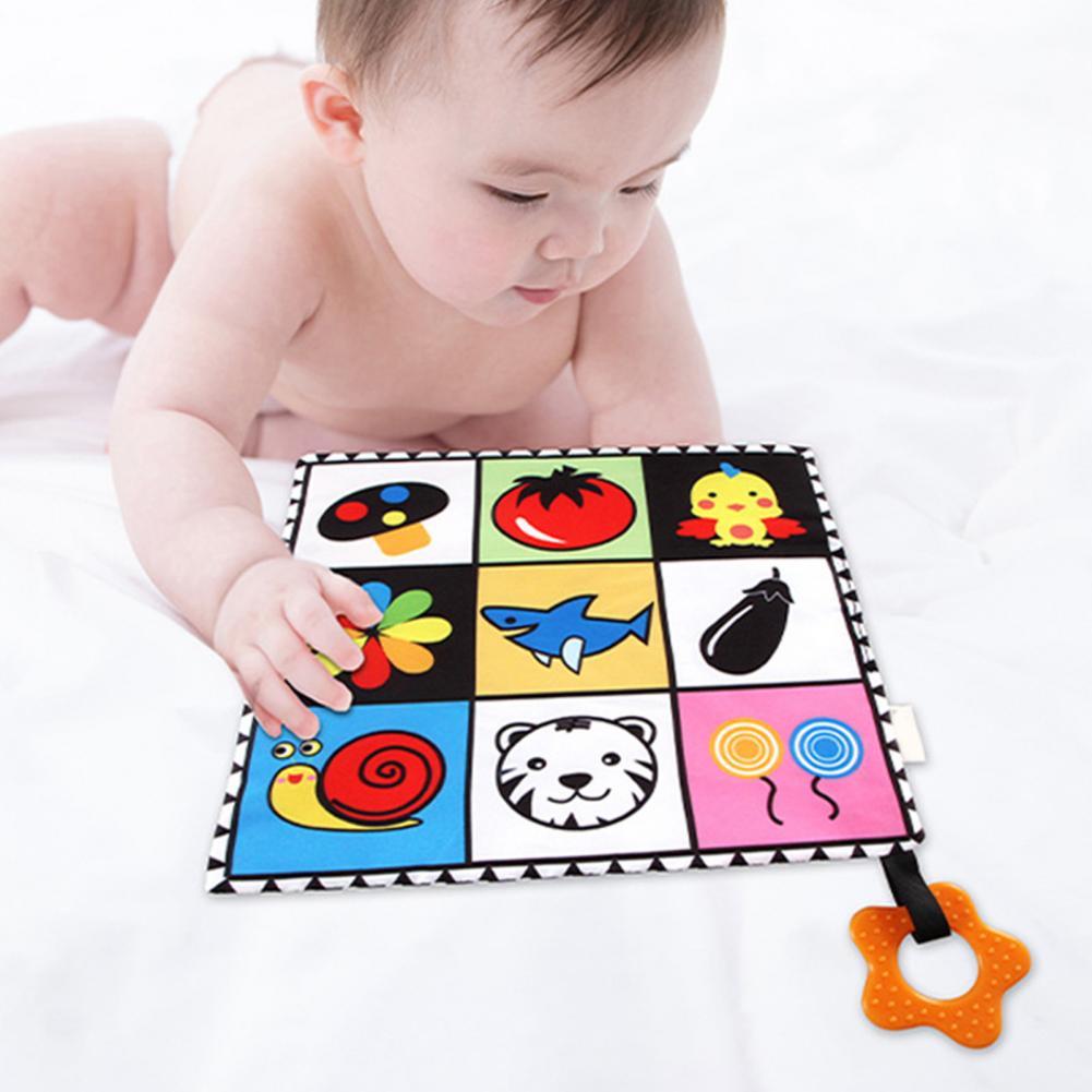 1 set baby-taschentücher mit cartoon-print, mehrzweck-polyester, kleinkind-kinderbett-handtuch, gesichtstuch für neugeborene