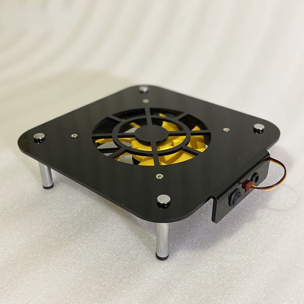 Ventilador de refrigeración con Base de disipación de calor, Marco Mod para Mac Mini radiador, Overclock con 12cm, 14cm, ventilador silencioso, chasis Acrílico