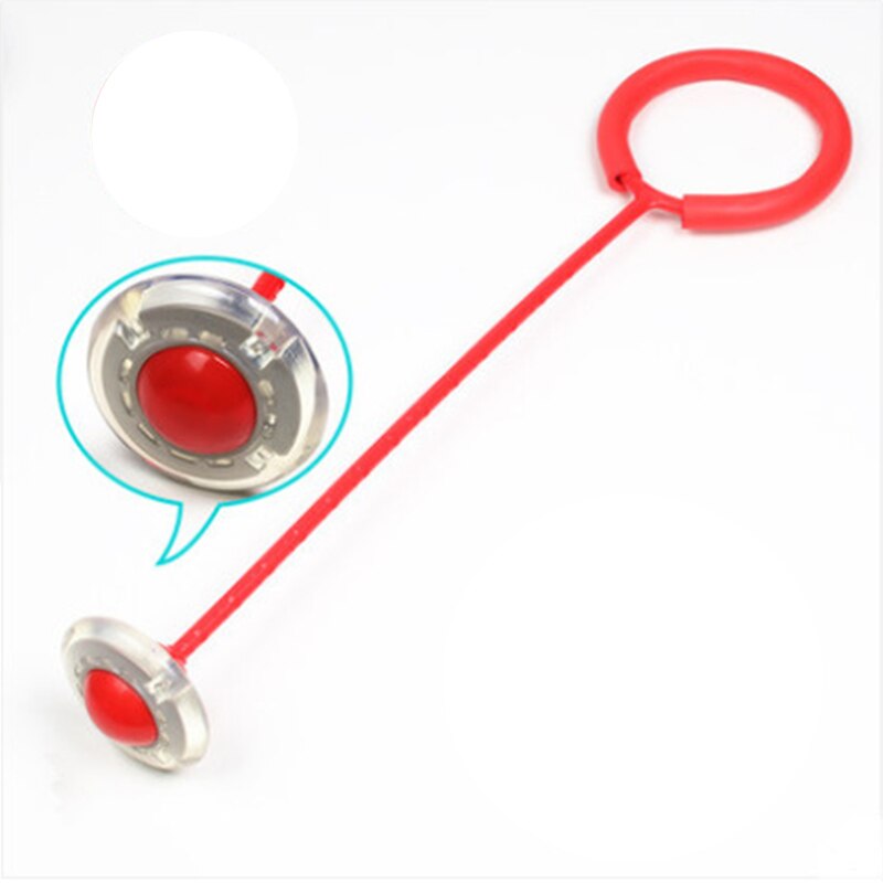 Flash Springen Touw Bal Kinderen Outdoor Fun Sport Speelgoed Led Kinderen Springen Kracht Reactie Training Bal Kind-Ouder Games: Red
