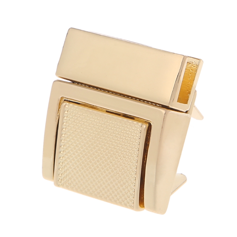 Hardware Purse Twist Lock Metal For Bag Handbag Turn Locks DIY Clasp: Gold