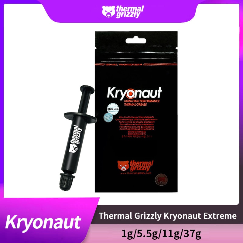 Pâte thermique Kryonaut Extreme KE, 1g/5.5g/11g/37g, pour CPU/GPU, refroidisseur composé de grande capacité