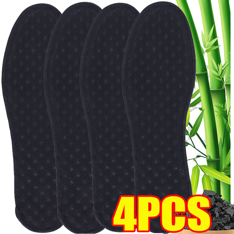 Semelles intérieures dépistolet antes pour les pieds, insert en charbon de bambou, maille légère, coussin de chaussure respirant, insert d'aspiration de transpiration: XXL / Bleu