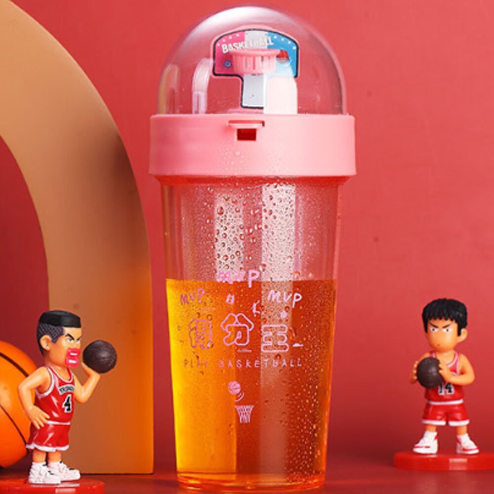 Butelka woda słodka woda szklana plastikowa przezroczysta butelka robić picia wibrator para student dziecko prezent: różowy