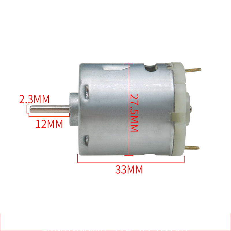 Motor de cepillo de carbón magnético para secador de pelo, Motor de alta velocidad 365, cc 12V-24V 17V 18V, Motor de , RS-365S, C4