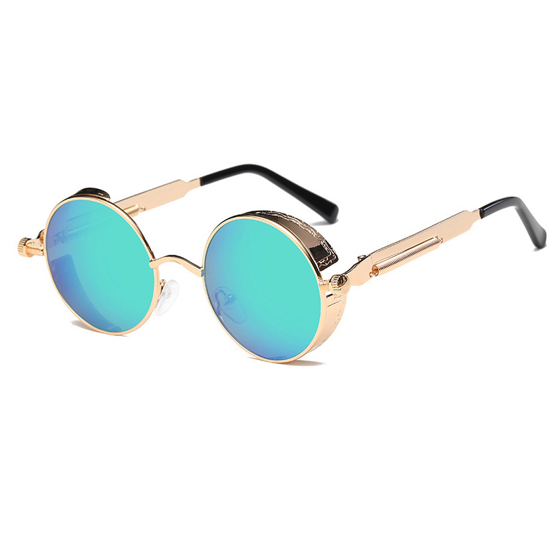 Classic Gothic Steampunk Sunglasses Women Brand Vintage Round Metal Frame Sun Glasses Female Male UV400: 5