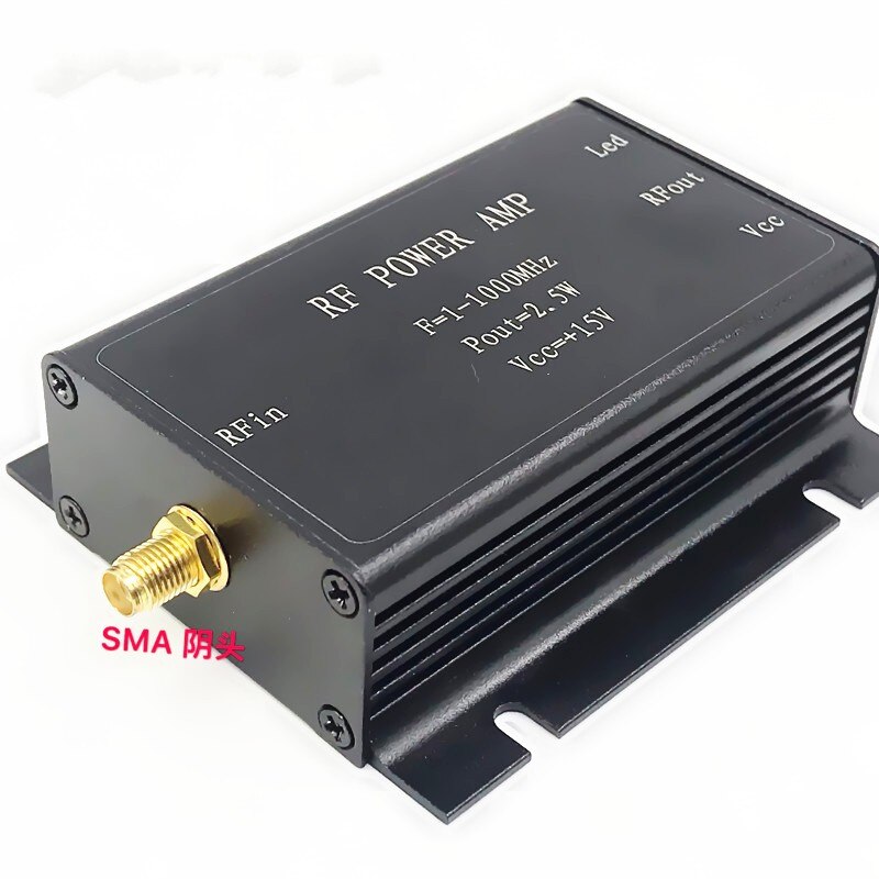 1Pcs RF broadband power amplifier power amplifier (1--1000MHz, 2.5W