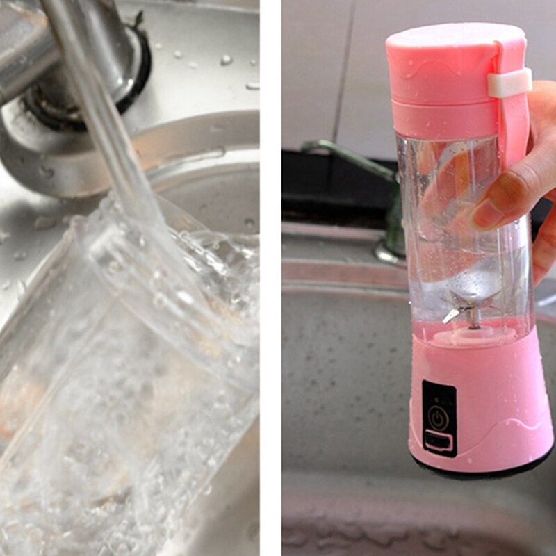 380Ml Portable Juicer USB Rechargeable 6 Blades Juicer Smoothie Blender Machine Mixer Mini Juice Cup