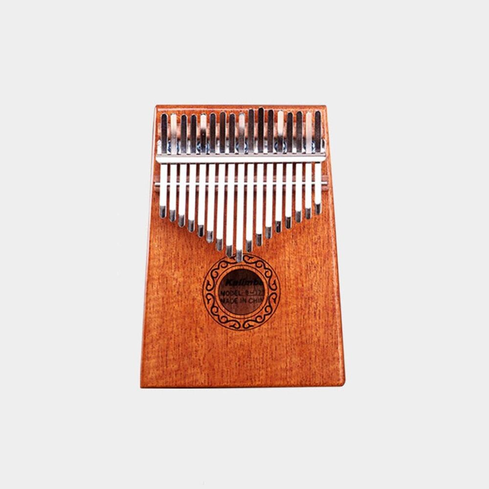 10/17 keys Kalimba African solid Mahogany Acacia Thumb Finger Piano 17 keys Solid Wood Kalimba Musical Instrument: mahogany 17 keys