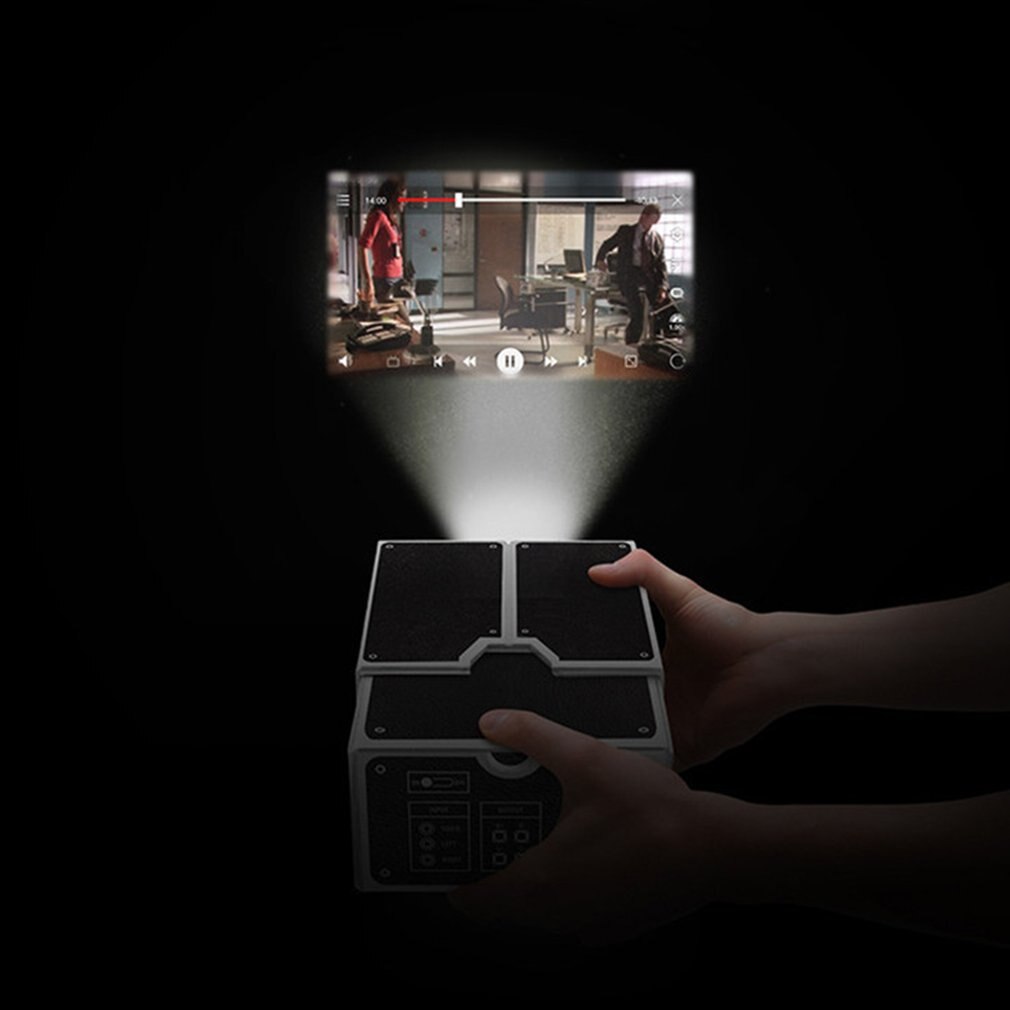 1 pcs DIY mobile phone mini projector portable home projector paper mini mobile phone projector DIY mobile mini projector
