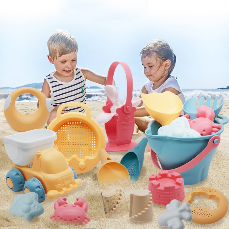 Strand Speelgoed Voor Kinderen 5-17Pcs Baby Strand Spel Speelgoed Kinderen Zandbak Set Kit Zomer Speelgoed Voor Strand play Zand Water Spel Winkelwagen