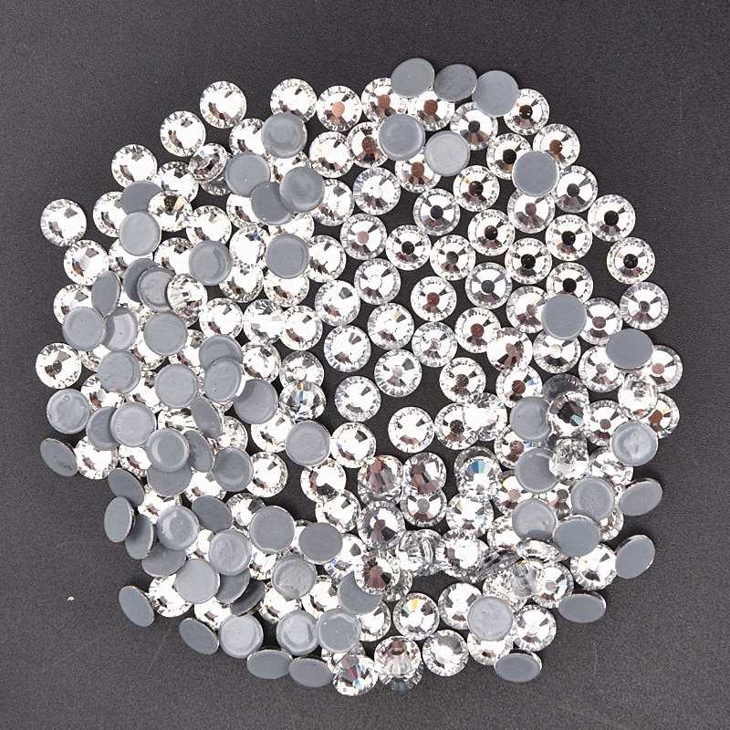Bling bling SS 6 12 16 20 30 40 Crystal AB Glass Hotfix Rhinestones Fix Iron On Crystals Stones Flatback Strass For Clothes