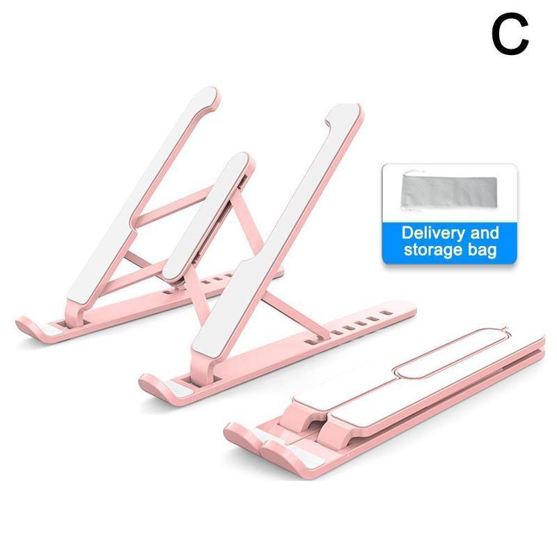 Sammenleggbar bærbar nettbrettstativ med kjølevifte varme macbook kjøligere luftavledning hp pro bærbar holder til stasjonær stativ  e0 w 9: Bc