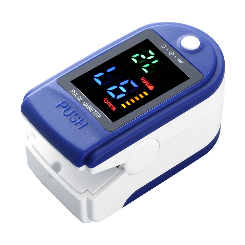 Vinger Pulsoxymeter Vinger Clip Hartslag Pulse Oximeter Draagbare Hartslag Spo3 Monitor Bloed Zuurstof Meter Sensor Druk: deep blue