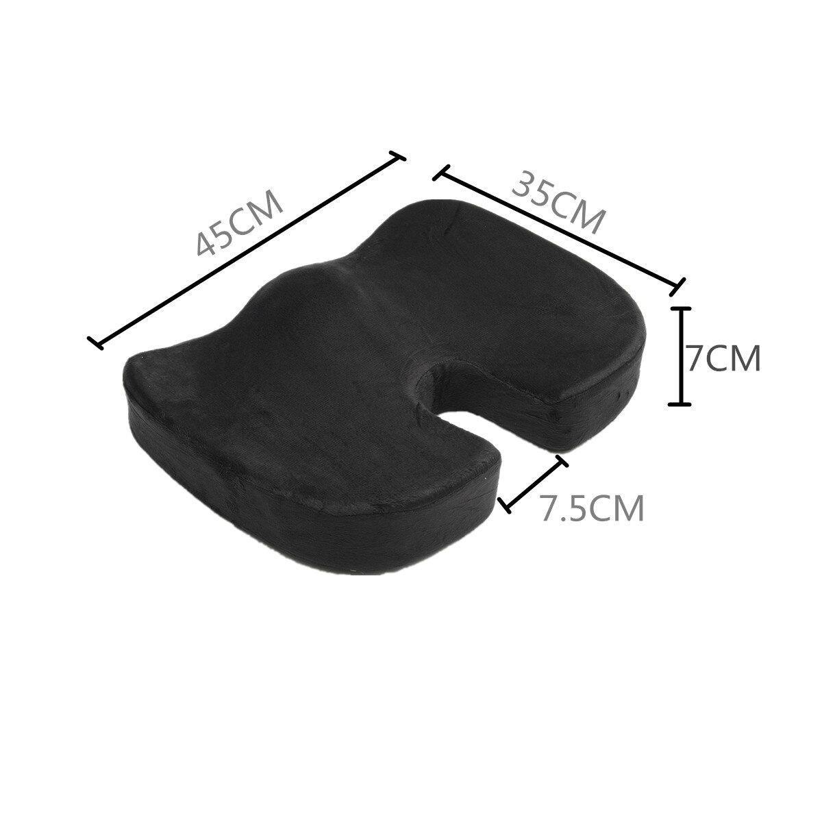 Non-Slip Seat Cushion Coccyx Orthopedic Memory Foam U Seat Massage Wheelchair Support Cushion Pad Car Office Massage Cushion