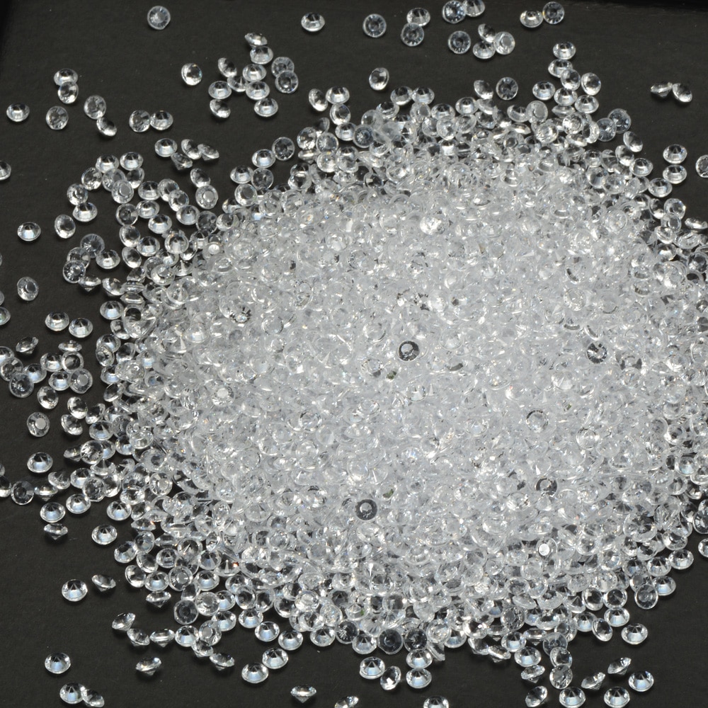 5000PCS 4.5mm Wedding Decoration Crafts Diamond Confetti Table Scatters Crystal Centerpiece Events Party Festive Supplies