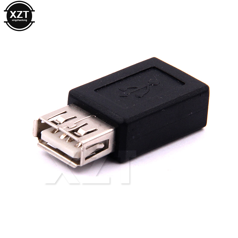 1PC Black USB 2.0 Type A Female to Mini USB 5pin B Female Adapter Plug Converter USB 2.0 to Mini USB Connector