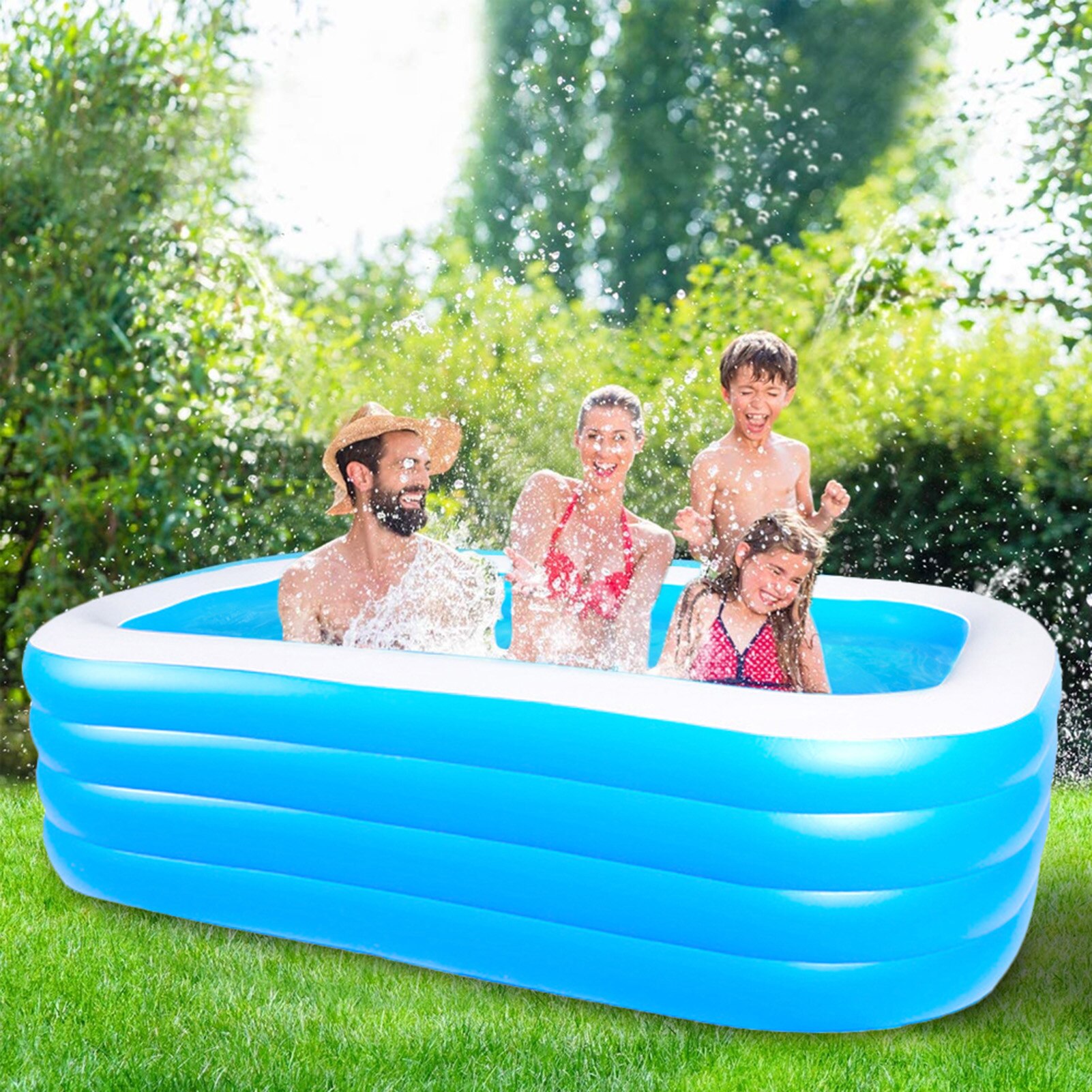 Huishoudelijke Opblaasbaar Zwembad Bad Opvouwbare Verdikte Pvc Anti-Slijtage Douche Vat Opvouwbare Volwassen Bad Bad Emmer Bad Emmer