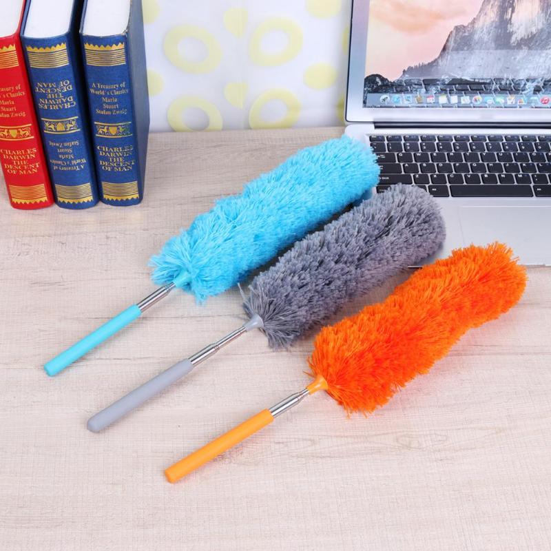 Telescopic Microfibre Duster Extendable Cleaning Home Car Cleaner Dust Handle Dust Mites Portable Dusting Brush Sweep Tool Xmas