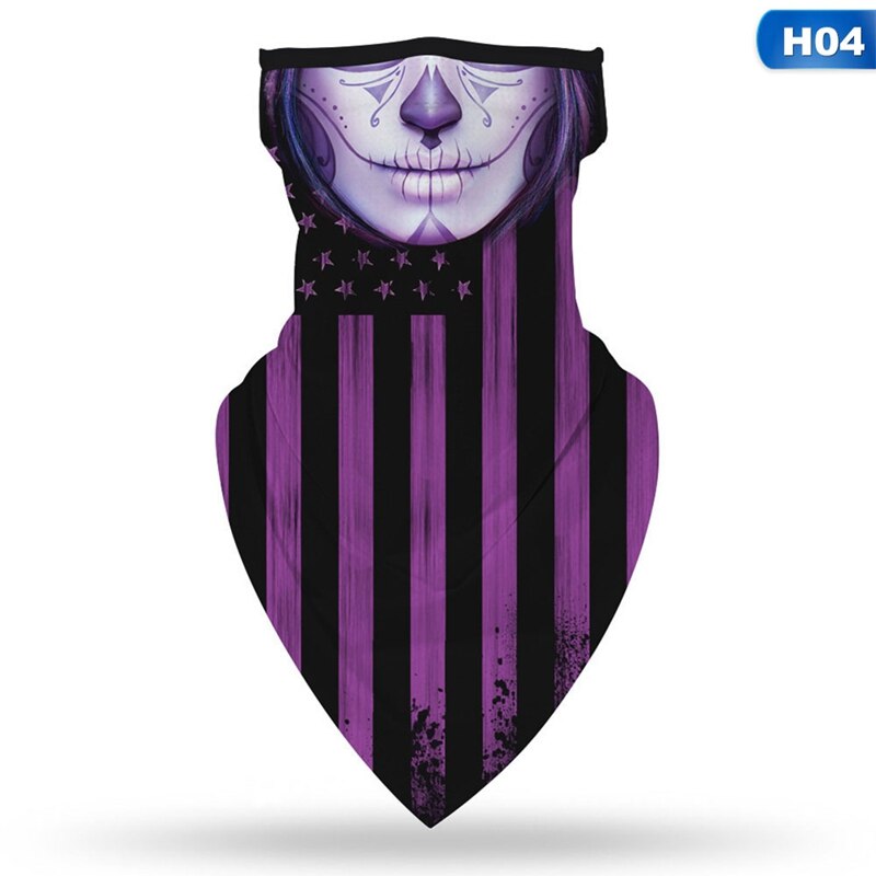 Unisex Bandana Tube Head Scarf Neck Gaiter Face Shield Mouth Cover Triangle Mask Outdoor Breathable Bike Bicycle Motorcycle