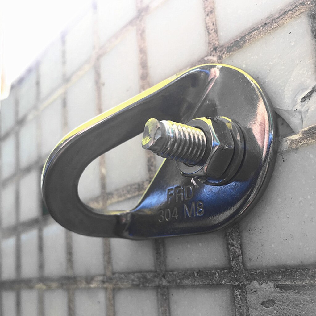 Rock Climbing Nut Piton Stainless Steel Anchor Expansion Bolt Hangers Set